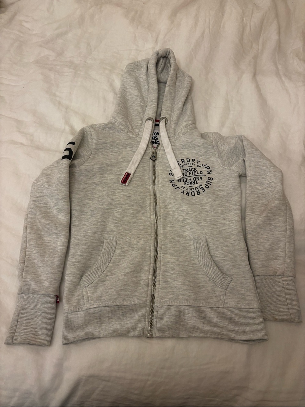 Superdry women’s Grey Zip-Up Hoodie